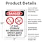 Signmission LP Gas Storage No Smoking Danger Sign, Plastic, 7in W x 10in L, 2PK OS-2PACK-DS-P-710-V-1444 - alternate 5